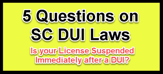 Your driver's license gets suspended after a DUI arrest in SC. You may be able to still drive legally with an ignition interlock device.